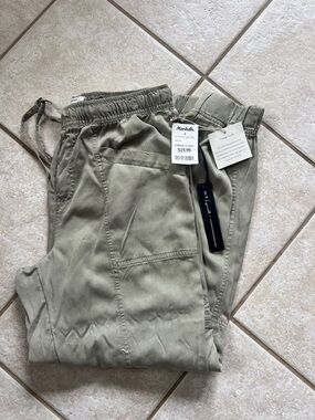 Nicole Miller Olive Green Cargo Joggers